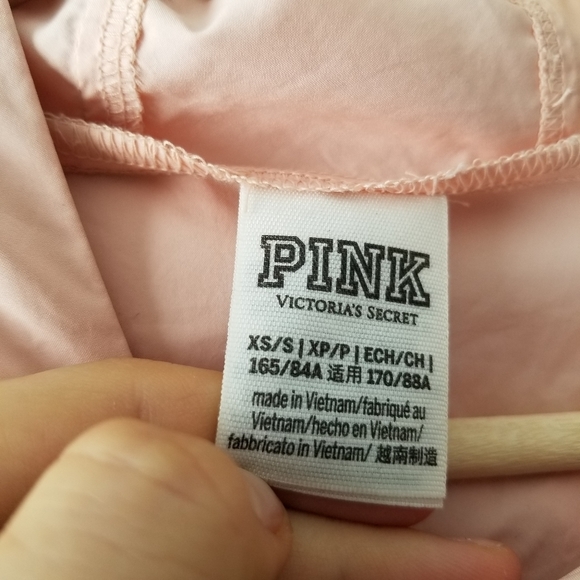 Pink Victorias Secret Anorak Windbreaker Quarter Zip Jacket XS/S - Picture 8 of 11